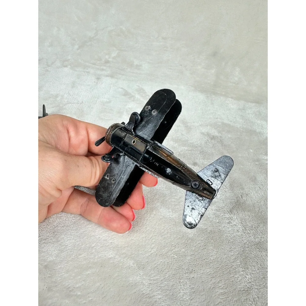 Bronze Colored Die Cast Metal Dual Engine Passenger Plane Pencil Sharpeners